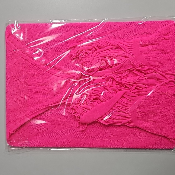 Fringe And Net Lace Teddy Pink - Picture 7 of 7